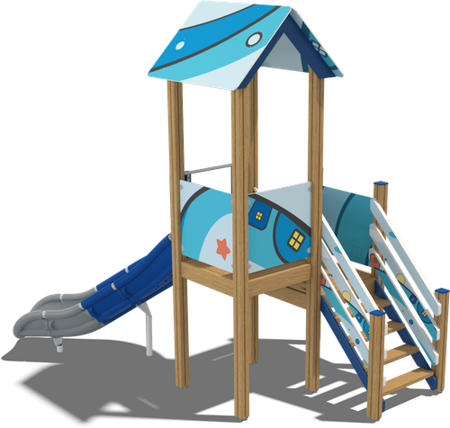 Детский городок Белгород (стойки дуб, паттерн Fairytale)