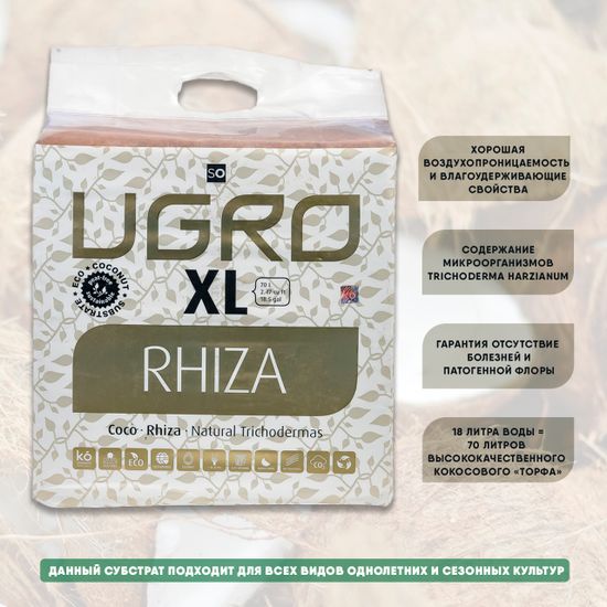 Кокосовый субстрат UGro XL Rhiza