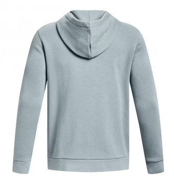 Мужская теннисная кофта Under Armour Men's UA Essential Fleece Full-Zip Hoodie - серый