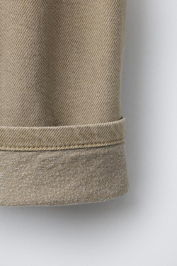 ZARA БРЮКИ КАРГО ИЗ САРЖИ С КАРМАНАМИ В КЛЕТКУ ДАМЬЕ И НАЧЕСОМ, СЕРОВАТО-КОРИЧНЕВЫЙ