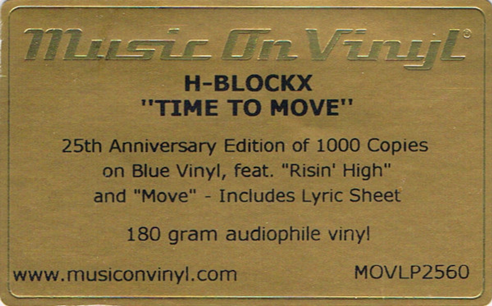 H-Blockx / Time To Move (Coloured Vinyl)(LP)