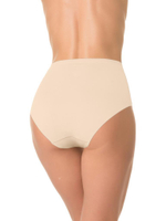 Высокие трусики из нейлона с лазерной обработкой краев (Размер: XXL) (Цвет: молочный)