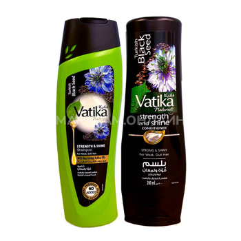 Кондиционер Dabur Vatika Turkish Black seed strength and shine seed семена Черного тмина 200 мл