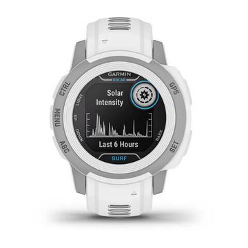 Умные часы Garmin Instinct 2S Solar Surf белый с серебристым безелем