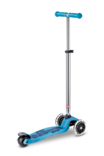 Самокат Maxi Micro Deluxe Glow Plus (светящийся) LED синий кристалл