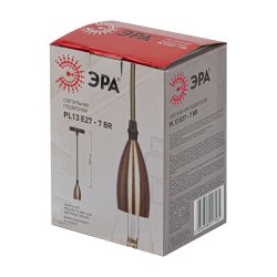 PL13 E27 - 7 BR Подсветка ЭРА Накладной, цоколь Е27, провод 1 м, цвет медь