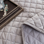 Велюровое покрывало ромб OVF009