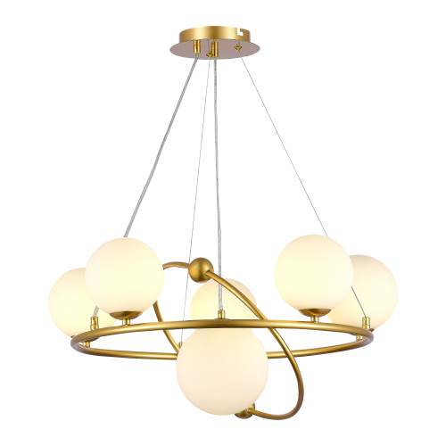 SLE2210-203-06 Светильник подвесной Золотой/Белый G9 6*5W ARTU