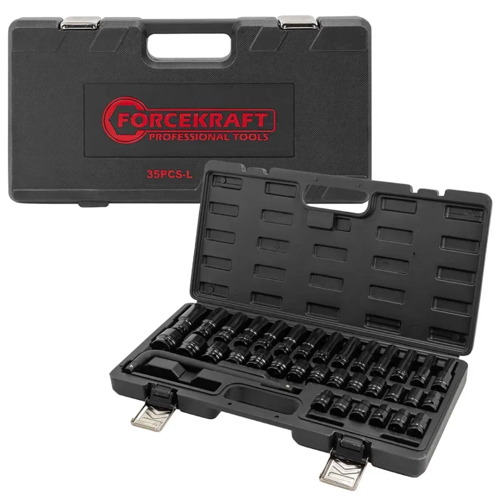 Набор головок 35пр. 1/2''6pt FORCEKRAFT FK-4359MPB