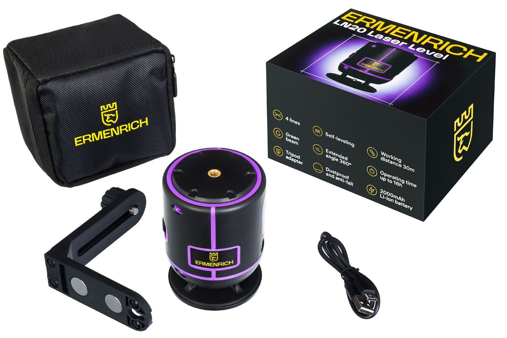 Уровень лазерный Ermenrich 84087