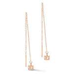 Серьги Coeur de Lion Rose Gold Crystal 5056/20-1822 цвет золотой, серебряный