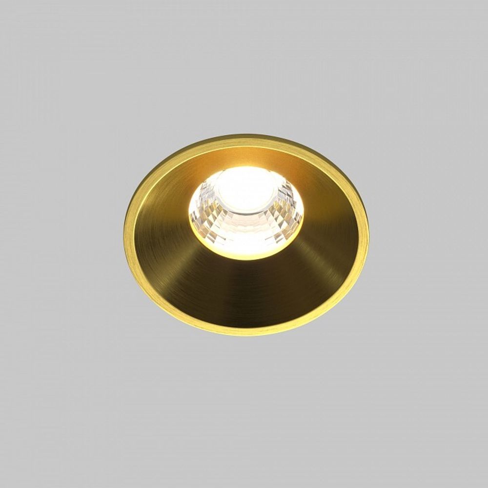 Встраиваемый светильник Maytoni Round DL058-7W4K-BS