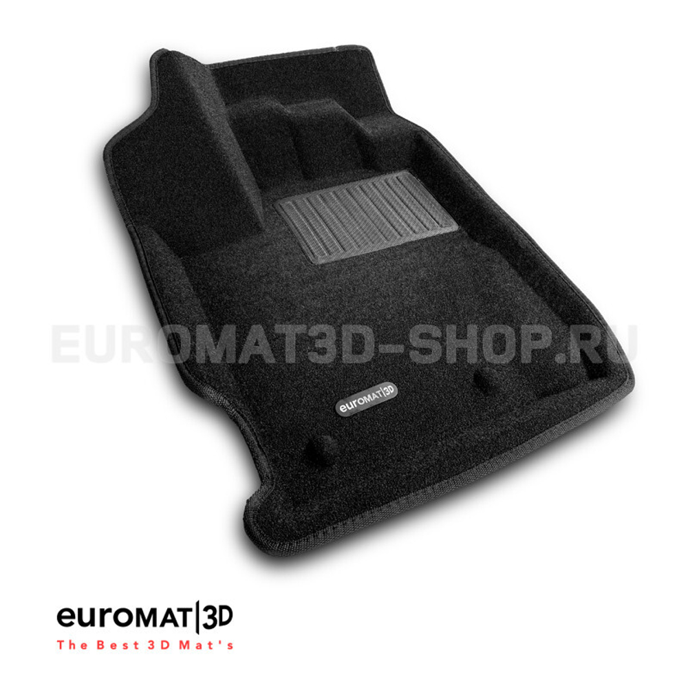 Коврики салона для RENAULT Duster 2021- Euromat 3D Business черные. Арт. EMC3D-004212