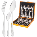 Набор столовых приборов 18 предметов в деревянном кейсе