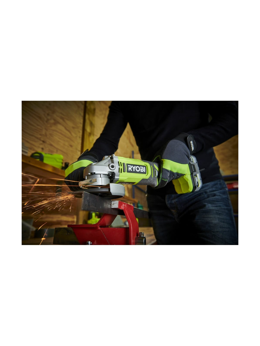 Углошлифмашина Ryobi ONE+ RAG18115-0 5133005402