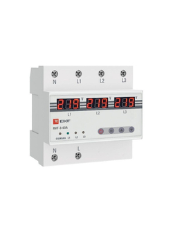 Реле выбора фаз с дисплеем RVF-3-63А PROxima EKF RVF-3-63a