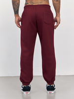 Брюки мужские с начесом "jogger fleece" (вишневый)
