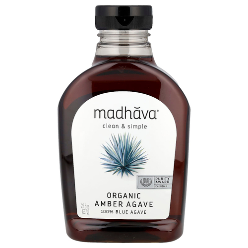 Madhava, органическая янтарная необработанная голубая агава, 667 г (23,5 унции)