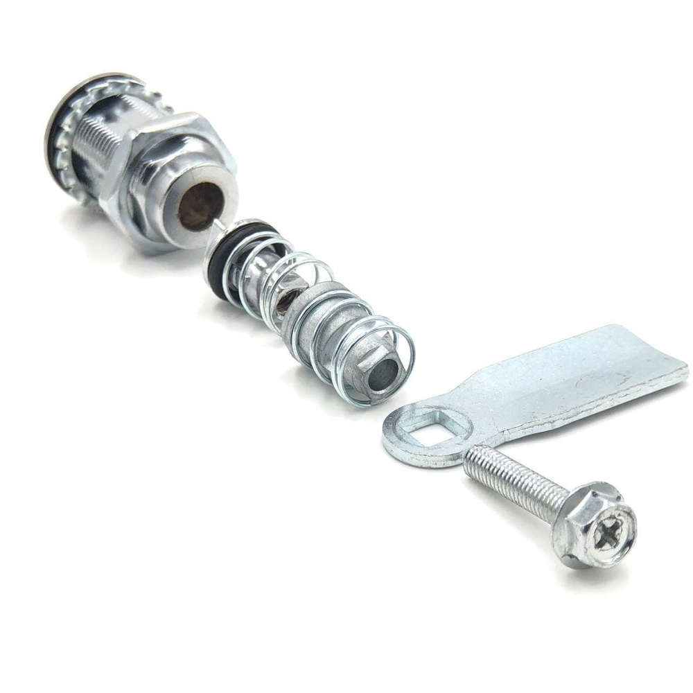 Замок мебельный / щитовой 62 мм, с треугольным ключом, с защитой от проникновения воды и влаги