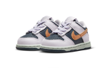 Baby Nike Dunk Low SE comfortable low-cut sports casual shoes blue purple