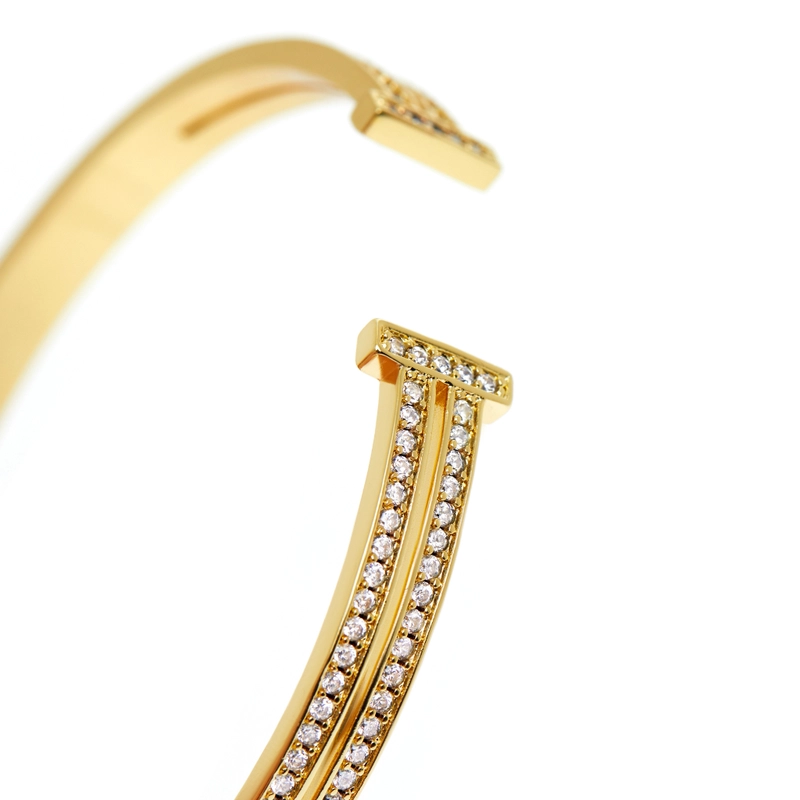 Браслет Кристальная Двойная Линия