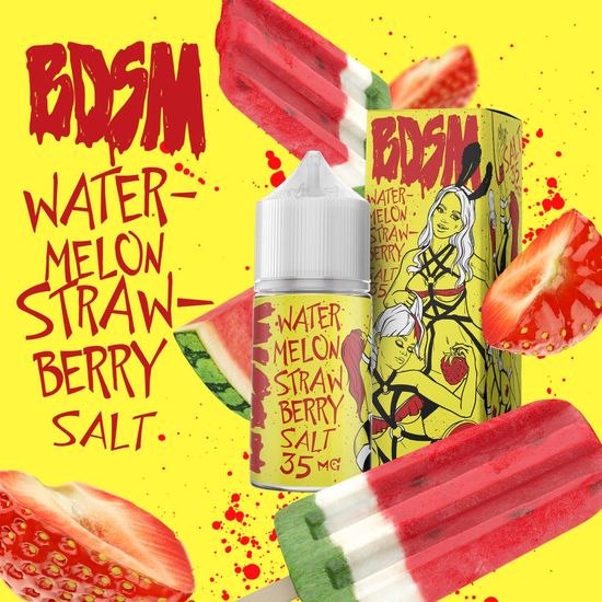 Жидкость BDSM (30 мл, 20 мг EXTRA SALT) Watermelon Strawberry