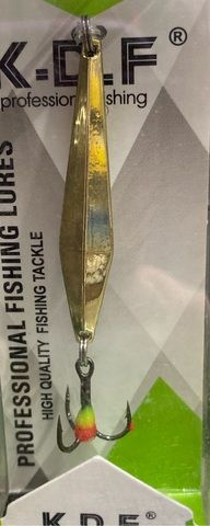 4 Блесна зимняя KDF Bergos 130-8008 2,1 гр 45 мм цв gold