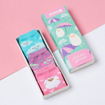 Набор детских носков для девочек "Тучки" 3 пары, р.8-10,4562643 голубой,розовый,сиренев. (Крошка Я)