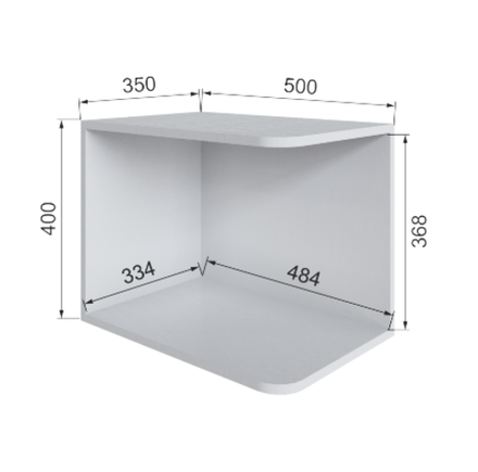 Антресоль Бруклин 35АУ3400 с 4 ящиками