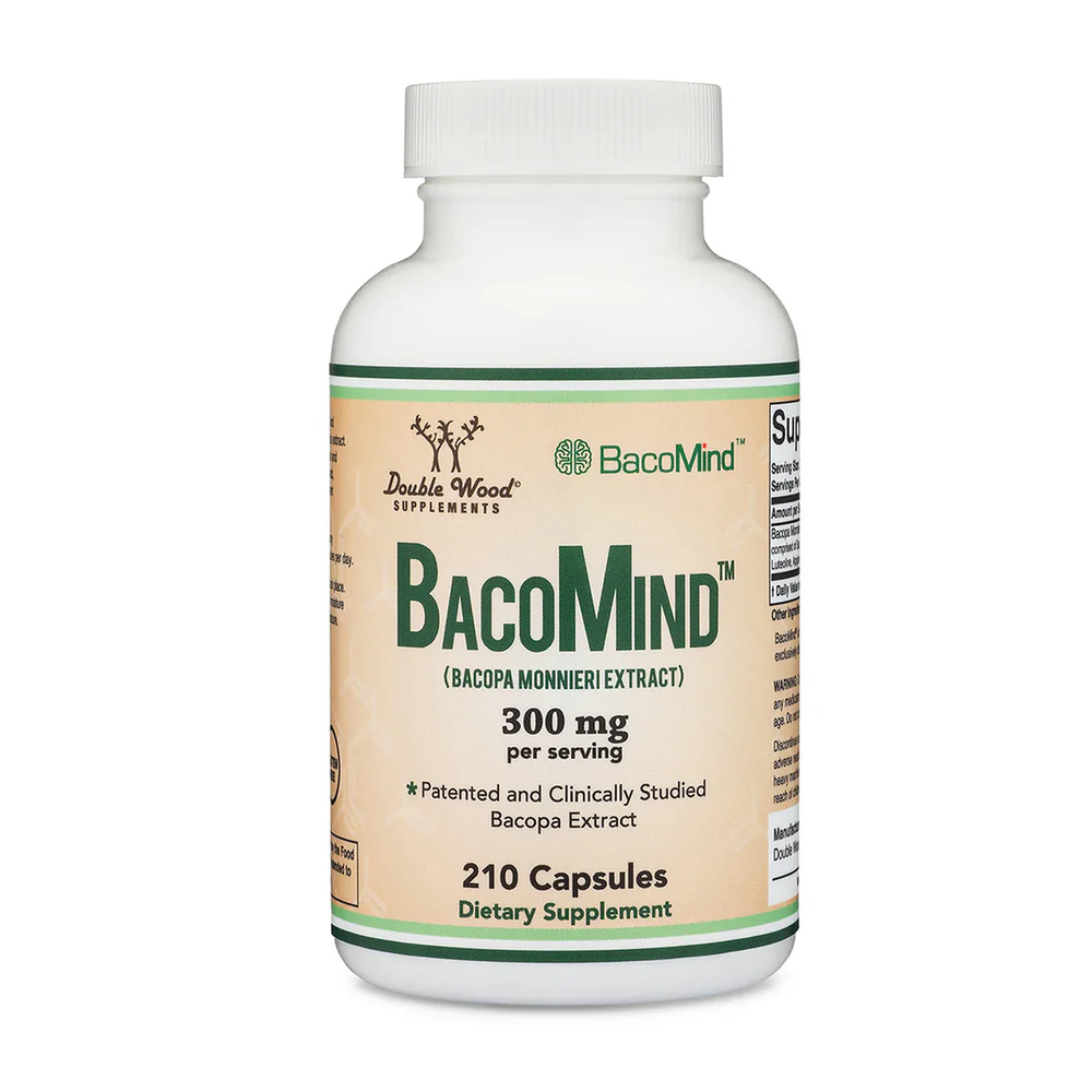 Double Wood Supplements - Bacomind Bacopa Extract - 210 x 150 mg capsules