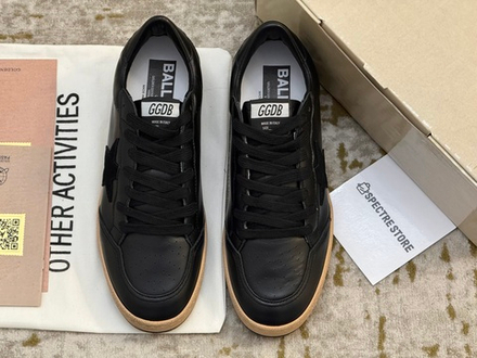 Ball Star in Black Nappa With Suede Star