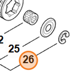 Стопорная шайба 8x1,3 для бензопилы STIHL MS 180, 210, 230, 250, 361. арт.PJ18048 FARMERTEC (STIHL 9460 624 0801)