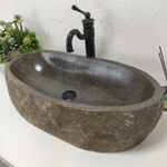 Раковина из речного камня RS-61908 (73*35*16)