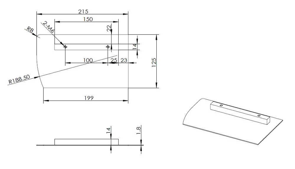 Лопасти для TSS DMR600 (к-т из 4 лопастей)