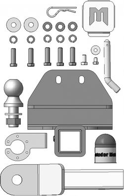 Фаркоп Motodor Toyota Land Cruiser 300 c 2021 г. (хром. Шар) арт.92525-E