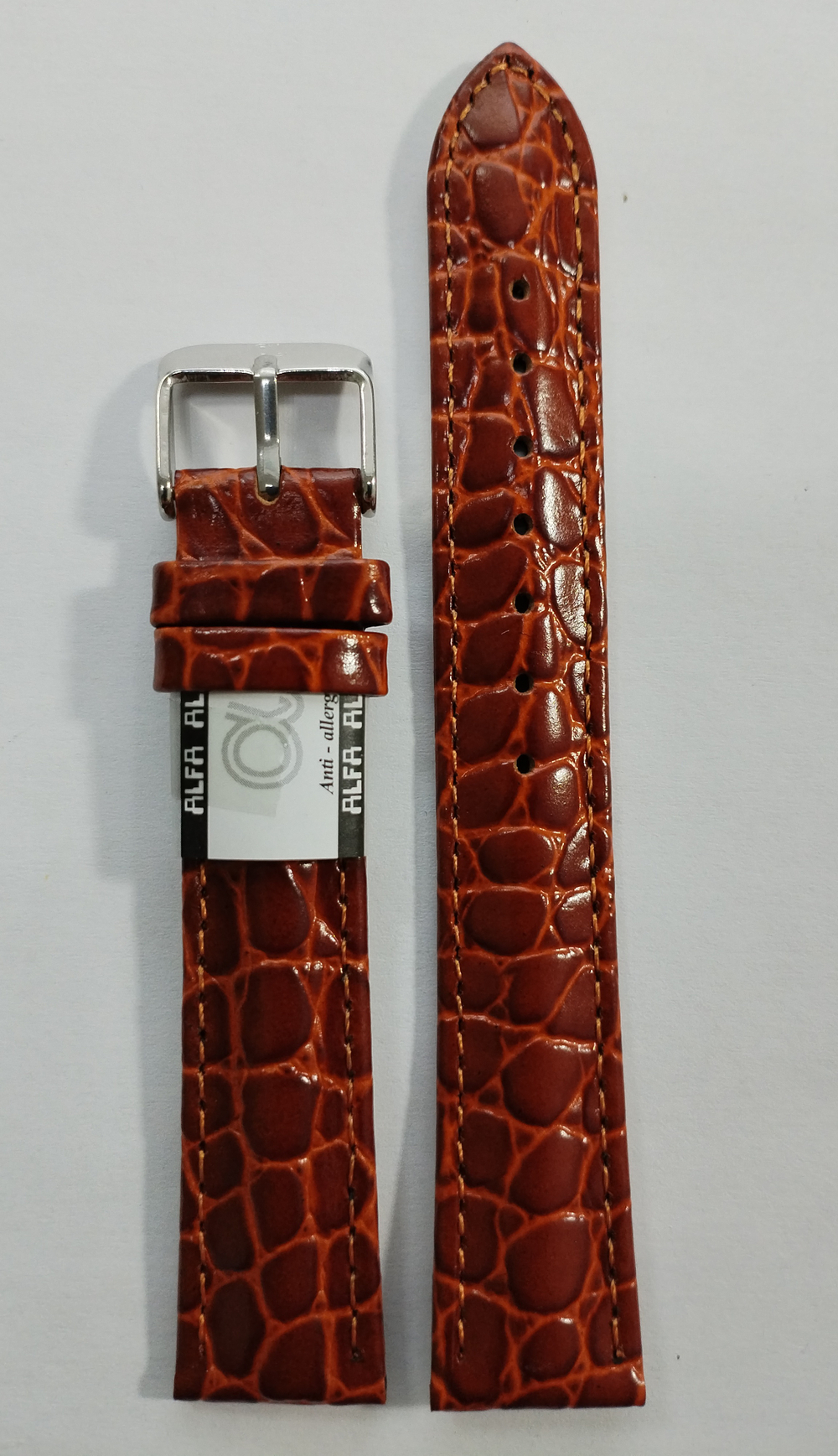 Ремень для часов из натуральной кожи. 4686А