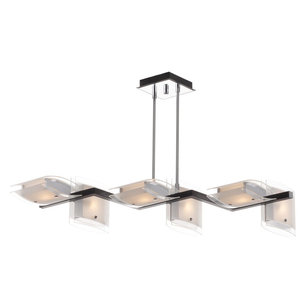 Citilux Сантона CL210165 Люстра на штанге Венге Хром