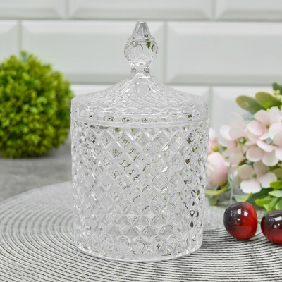 Ваза для печенья и конфет 1100мл, d10,5см, h17см, TG017