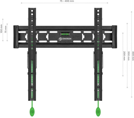 Кронштейн для телевизора Onkron TM5 черный 32"-65" макс.68кг настенный наклон