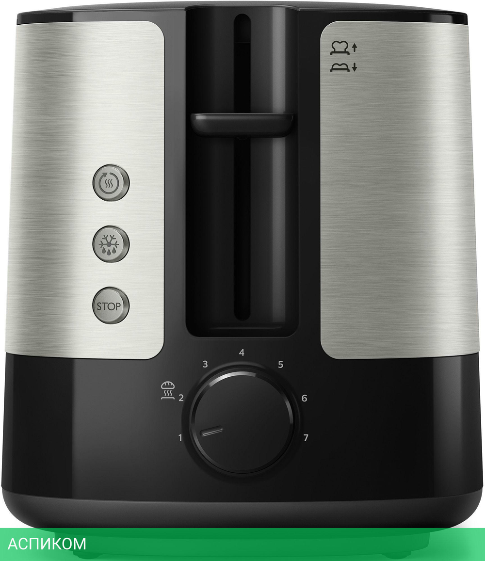 Тостер Philips HD2637/90 черный/серебристый