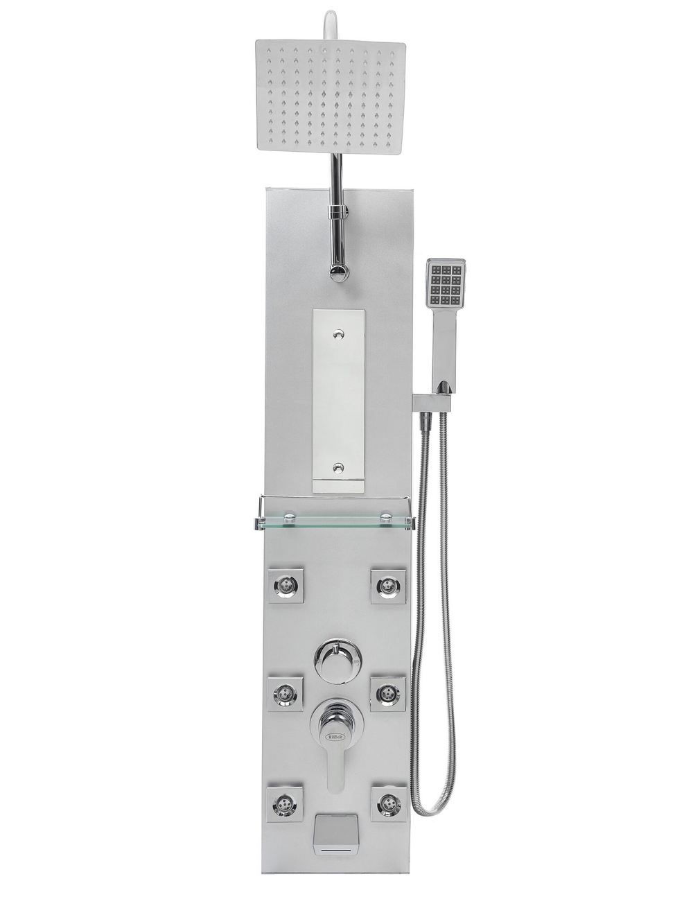 Душевая панель RIVER GURON 07 110х23 Прямоугольная  Пластик Хром