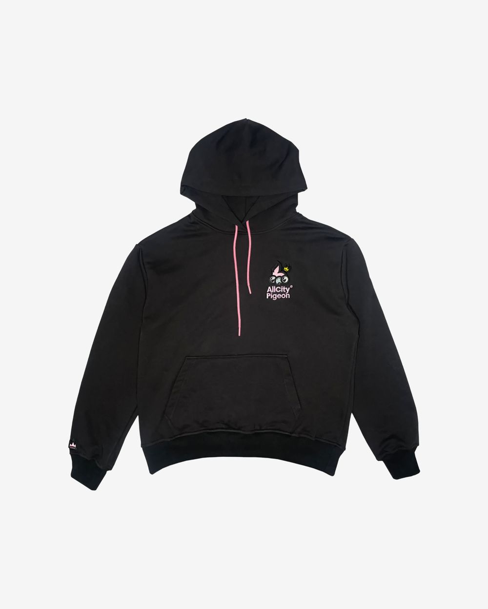 Худи All City Pigeon Pink Logo черный