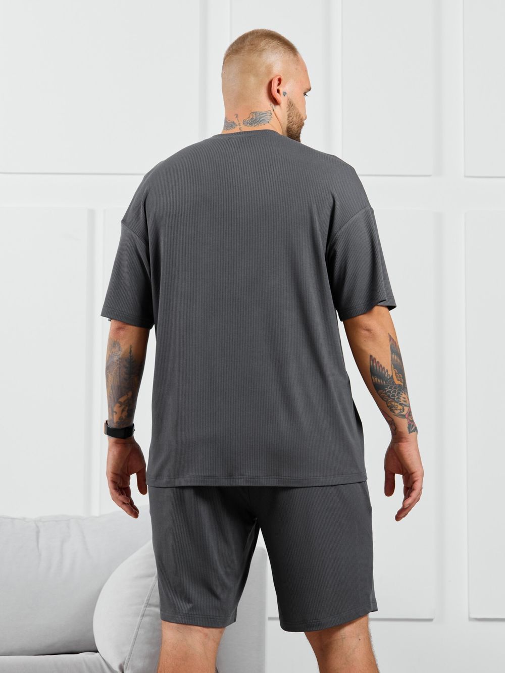 Фуфайка (футболка) мужская  Алессандро-1 Виотекс ГРАФИТОВЫЙ