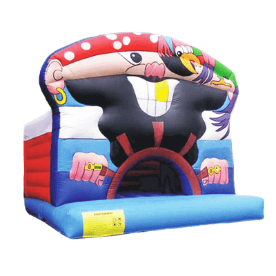 Коммерческий надувной батут "Пират" с крышей