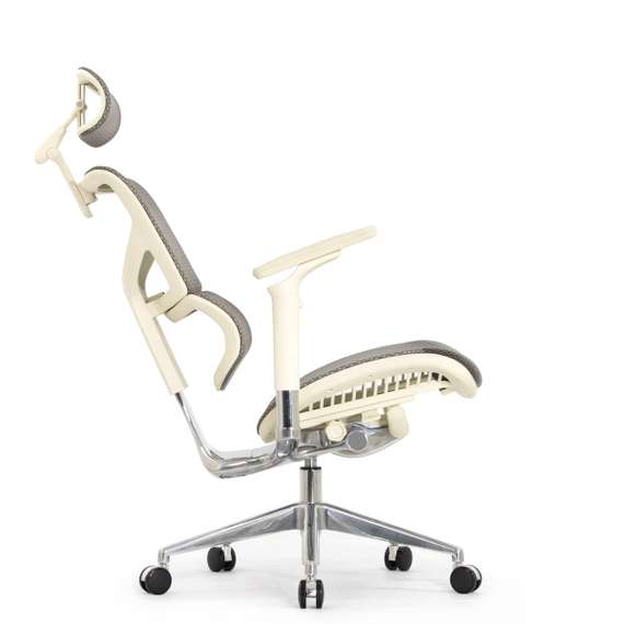 Кресло EXPERT 2 SAIL HSAM 01-G (подлокотник 6D(360), подголовник 5D,сетка серая / каркас светлый)