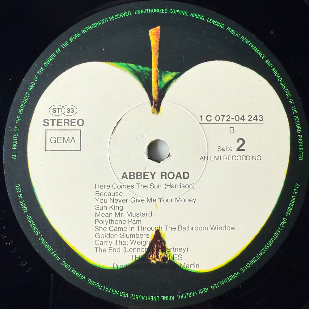 The Beatles ‎– Abbey Road (Германия 1985г.)