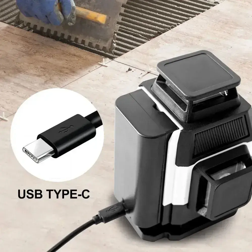 Лазерный уровень/нивелир PRACMANU MINI 16 Линий, Зеленый луч 4D+Магнитное крепление