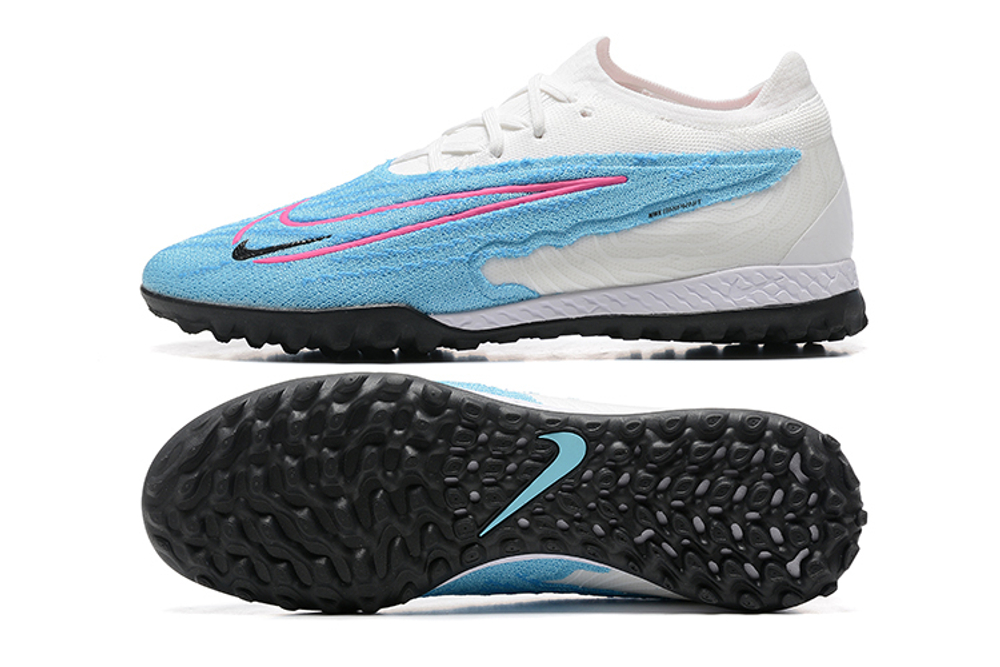 Шиповки Nike Phantom GX Elite TF (Белый+голубой)