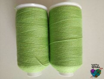 Зеленый неон, арт. 7, Кашемир 100% в бобинах