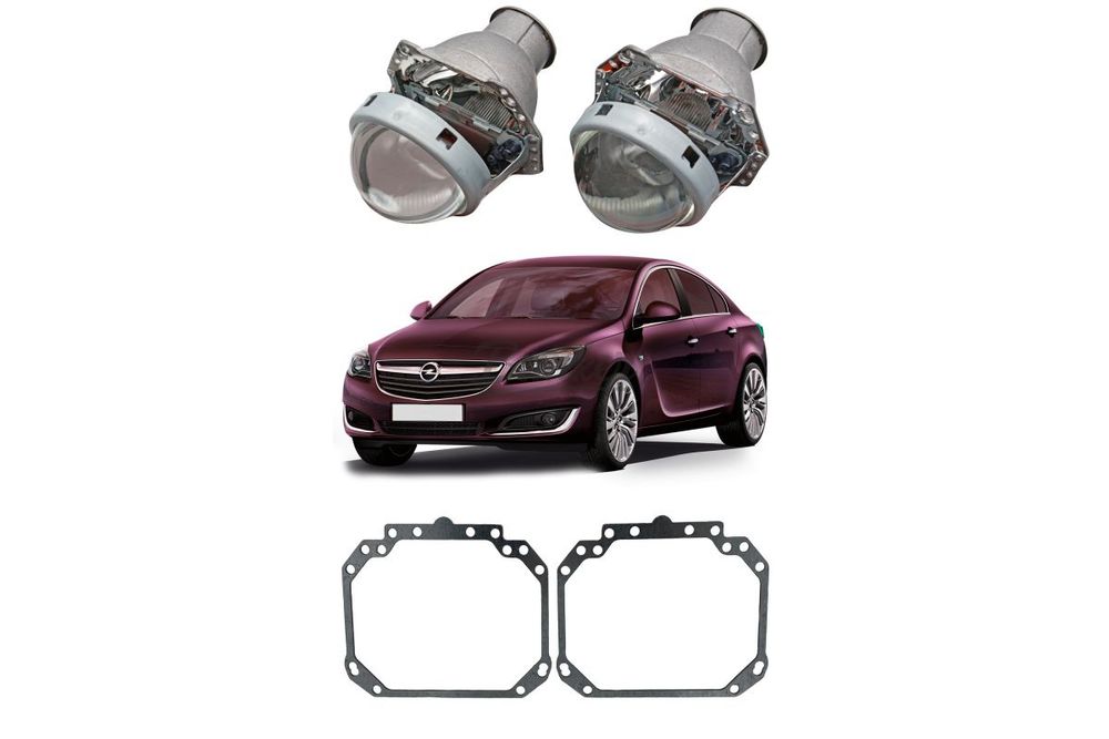Готовый комплект для замены штатных галогеновых линз Hella 2 Opel Insignia I дорестайлинг 2008-2013